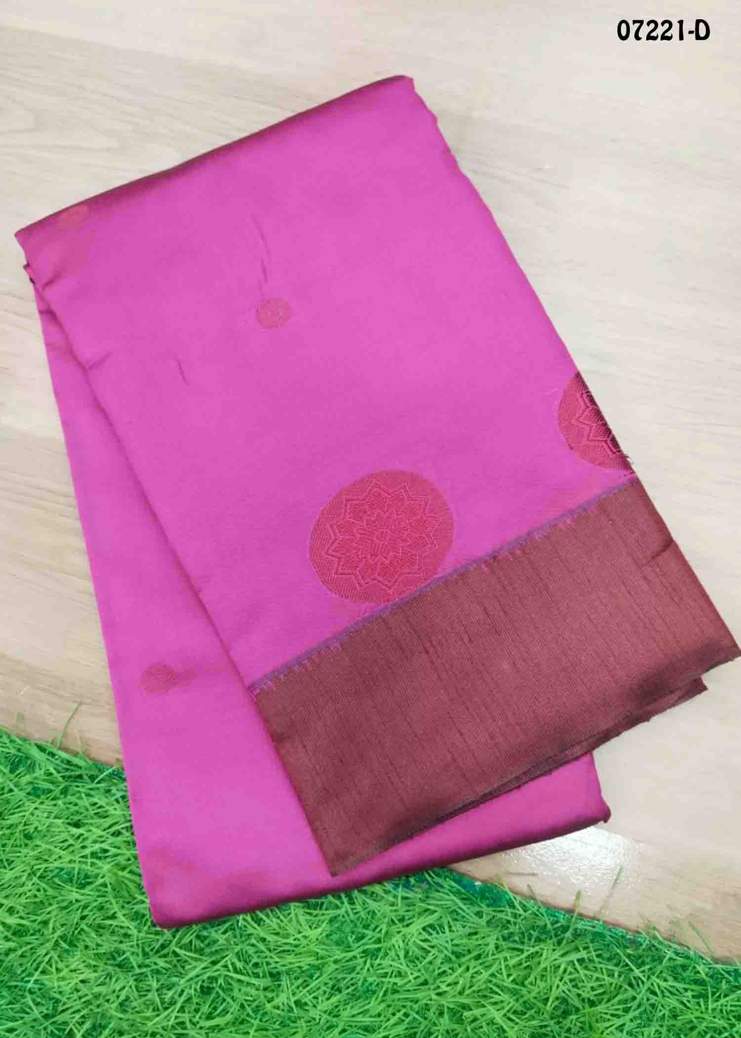 Charumathy - 07221-D DarkPink Color Excellent Lichi Silk Saree CM1432008 (LR2E)