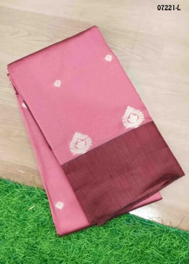 Charumathy - 07221-L  Pink Color Excellent Lichi Silk Saree CM1432008 (LR2E)