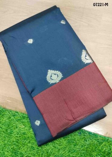 Charumathy - 07221-M  NavyBlue Color Excellent Lichi Silk Saree CM1432008 (LR2E)