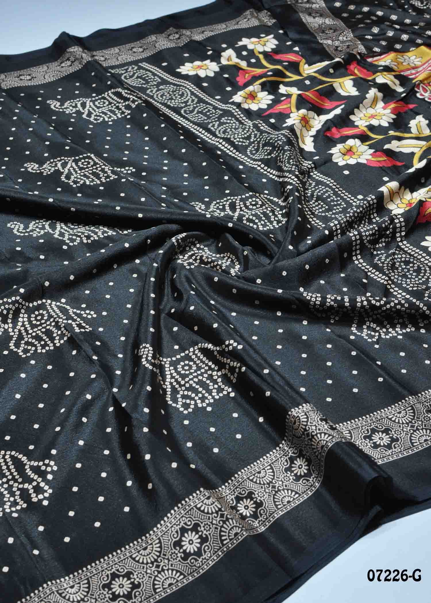 Ananya - 07226-G Black Color Trendy Crepe Saree CM1426673 (LR4B)