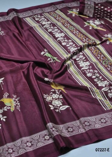 Azhagi - 07227-E  Purple Color Trendy Crepe Saree CM1426673 (LR4B)