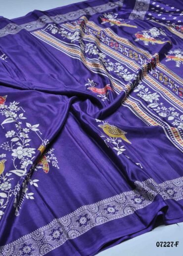 Azhagi - 07227-F  Violet Color Trendy Crepe Saree CM1426673 (LR4B)