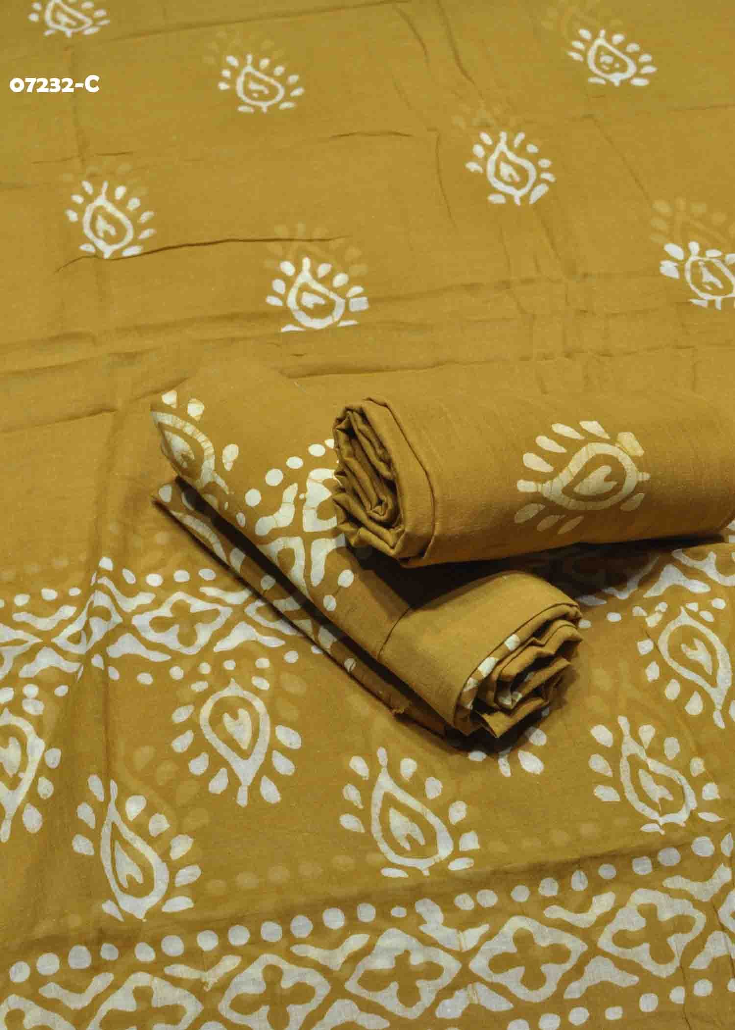 Mythili - 07232-C Mustard Color Excellent Pure Cotton Salwar Material CM1435361 (LR6B)