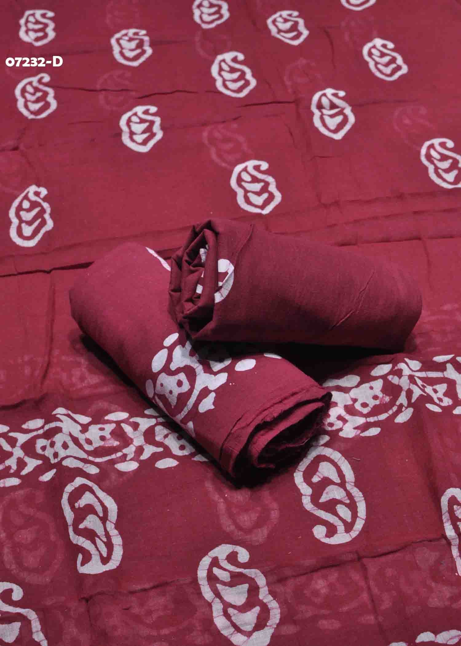 Mythili - 07232-D Purple Color Excellent Pure Cotton Salwar Material CM1435361 (LR6B)
