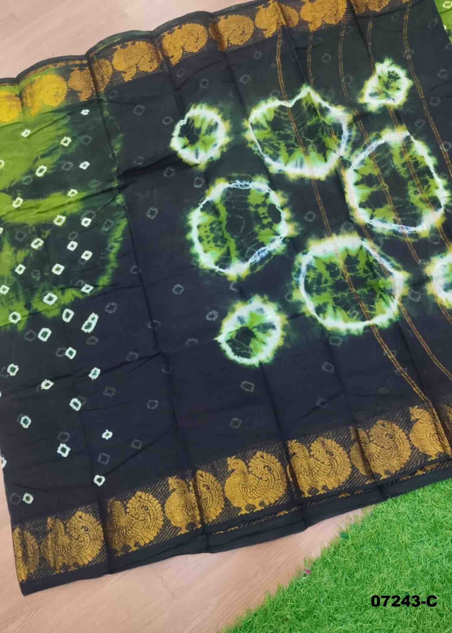 Dhara - 07243-C Green Color Excellent Madurai Chungudi Cotton CM1437060 (RR1D)