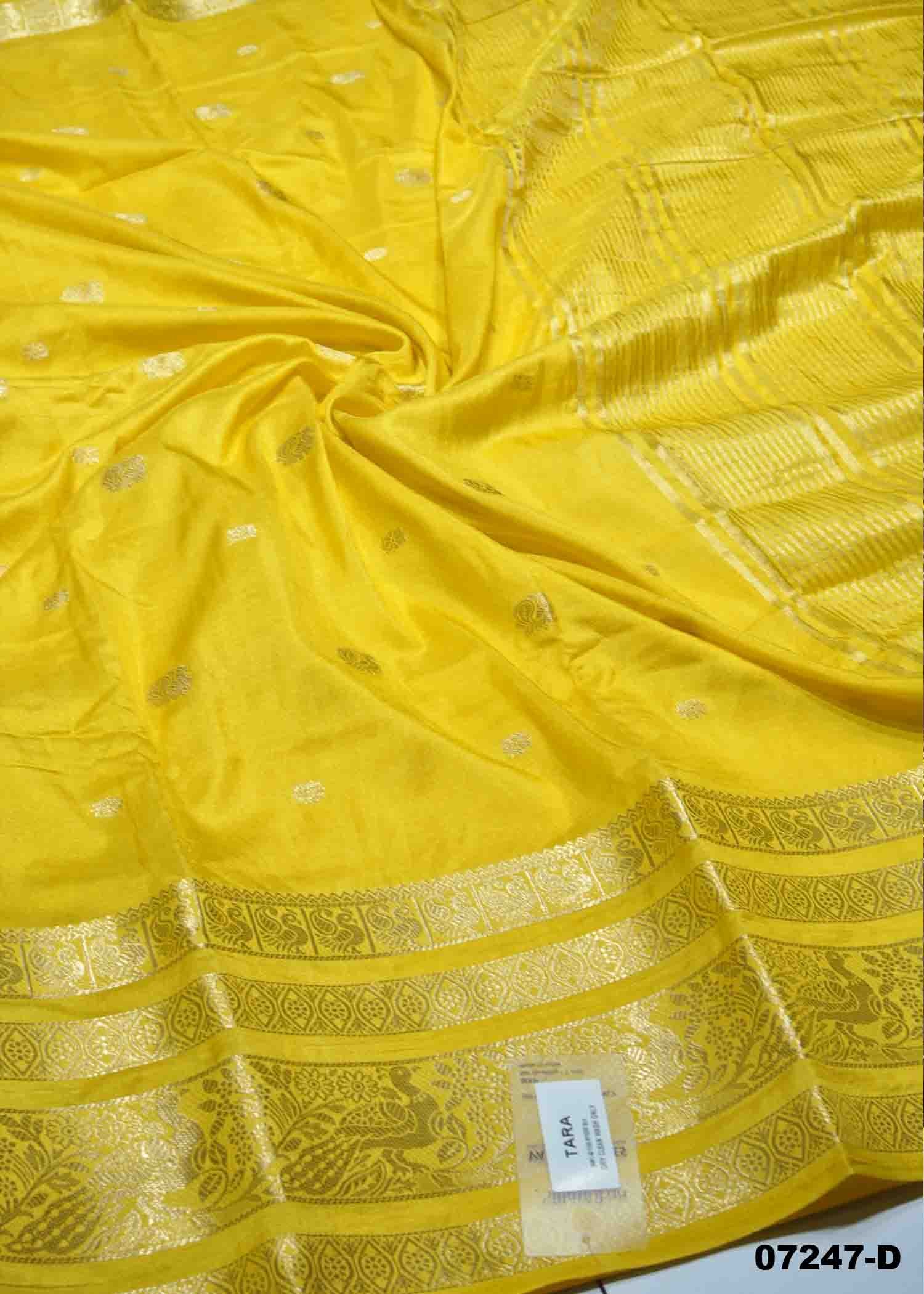 Samiksha - 07247-D Yellow Color Traditional Wear Crepe Silk Saree CM1443758 (RR1B)