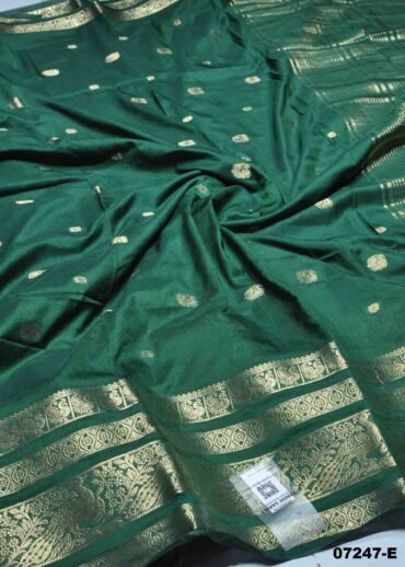 Samiksha - 07247-E  Green Color Traditional Wear Crepe Silk Saree CM1443758 (RR1B)