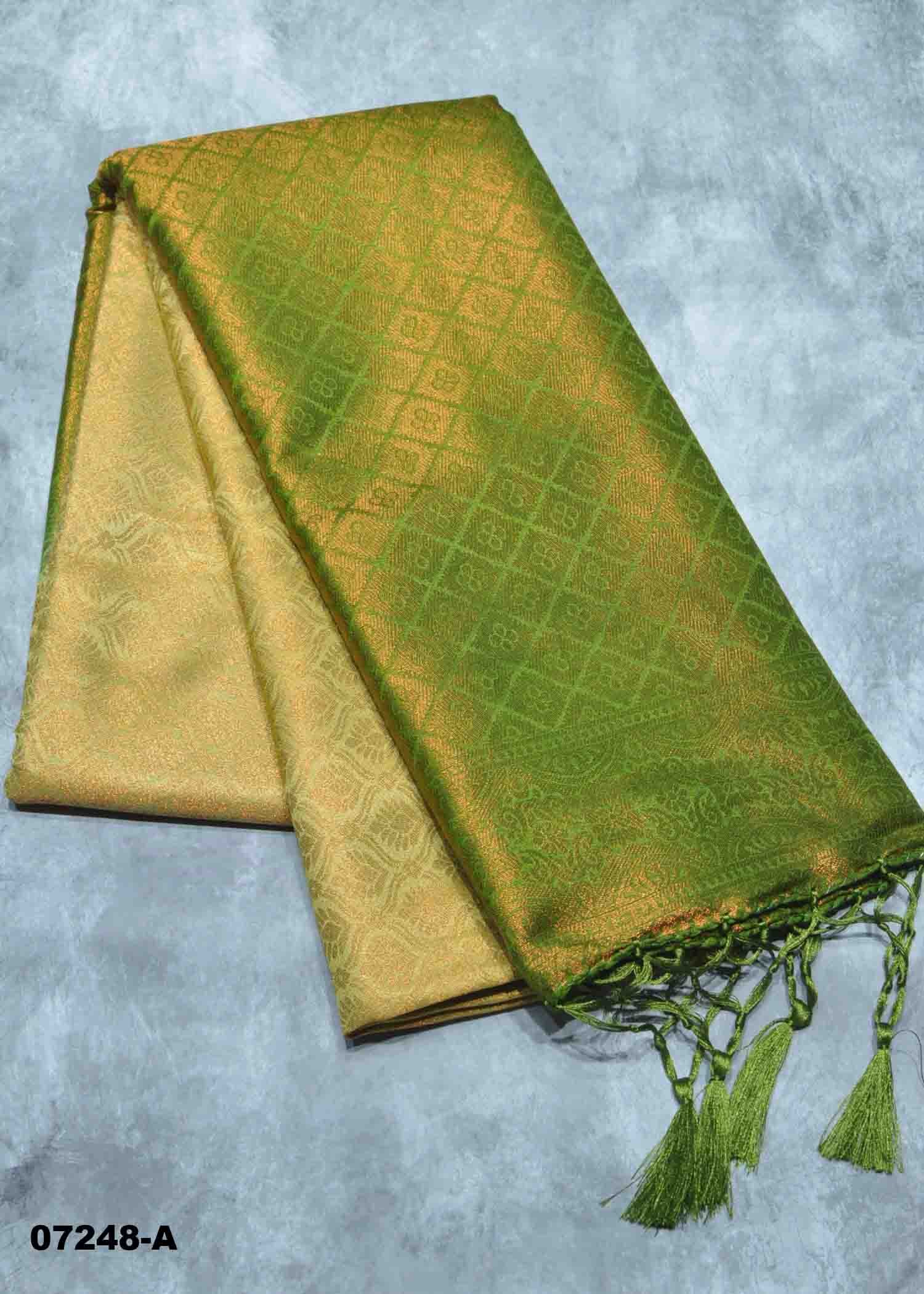Ashmitha - 07248-A TeaGreen Color Traditional Wear Soft Silk Saree CM1441928 (RR1D)