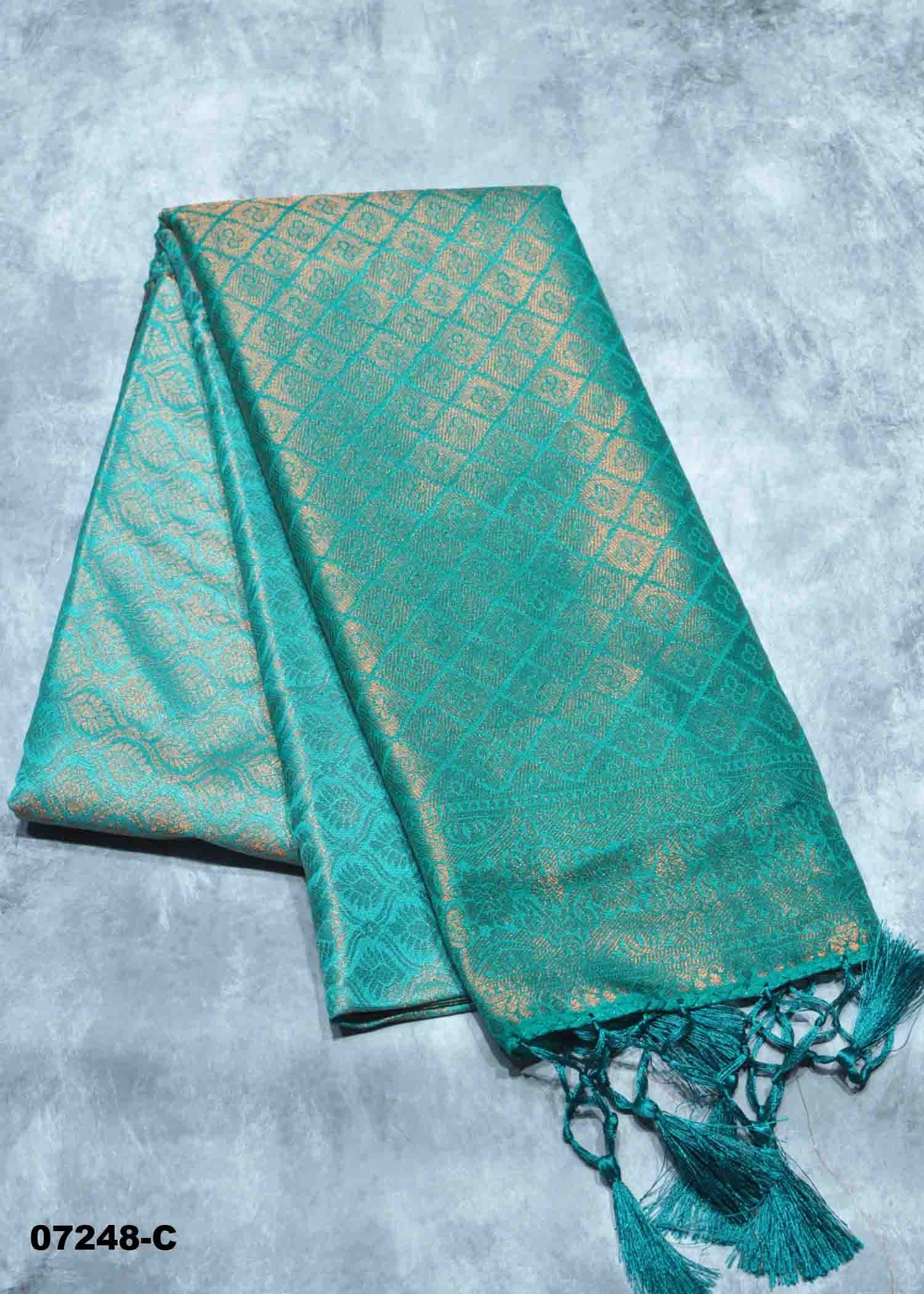 Ashmitha - 07248-C SkyBlue Color Traditional Wear Soft Silk Saree CM1441928 (RR1D)