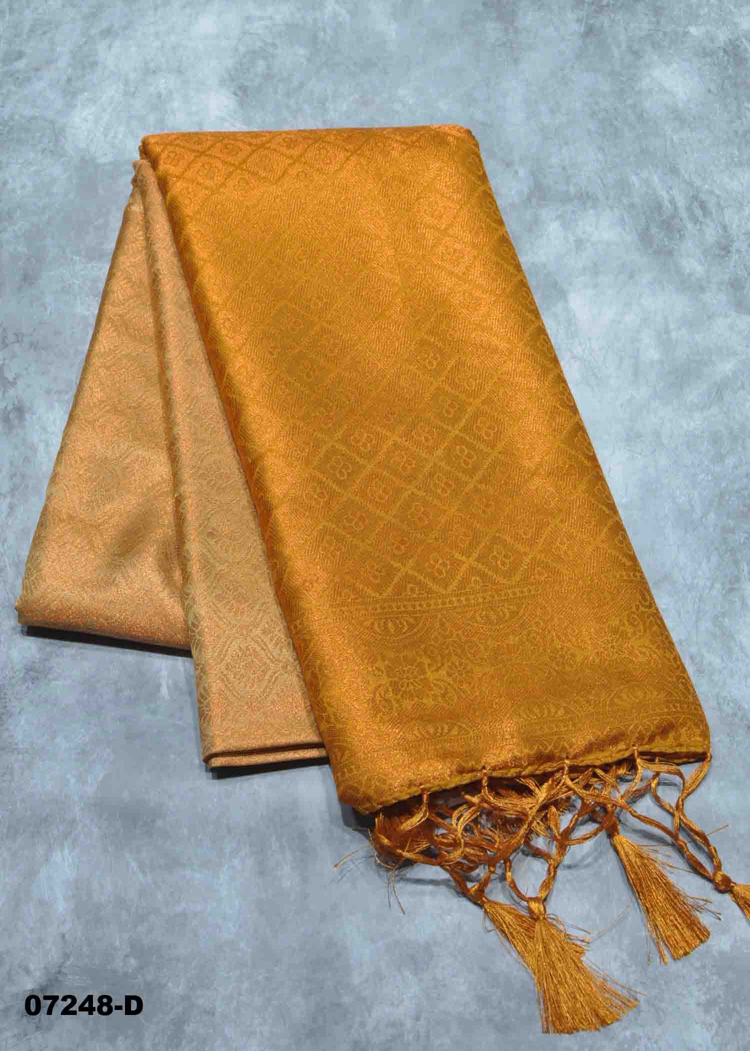 Ashmitha - 07248-D Tan Color Traditional Wear Soft Silk Saree CM1441928 (RR1D)