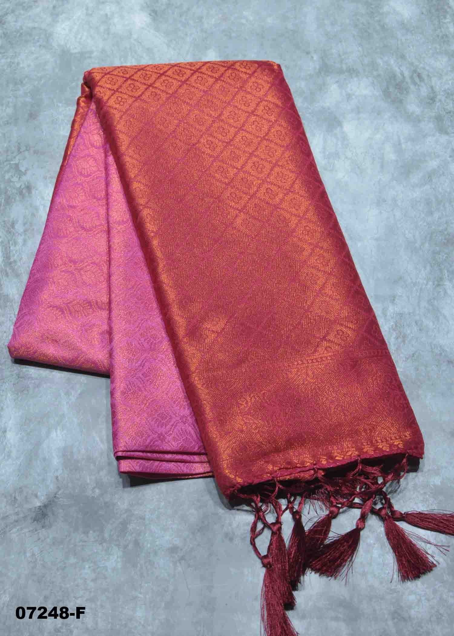 Ashmitha - 07248-F TaffyPink Color Traditional Wear Soft Silk Saree CM1441928 (RR1D)