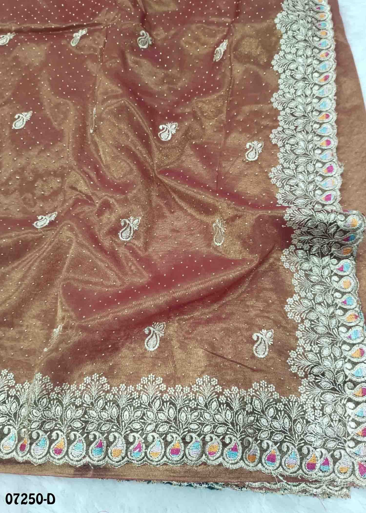 Aaradhana - 07250-D Brown Color Excellent Netted Saree CM1444198 (RR2D)