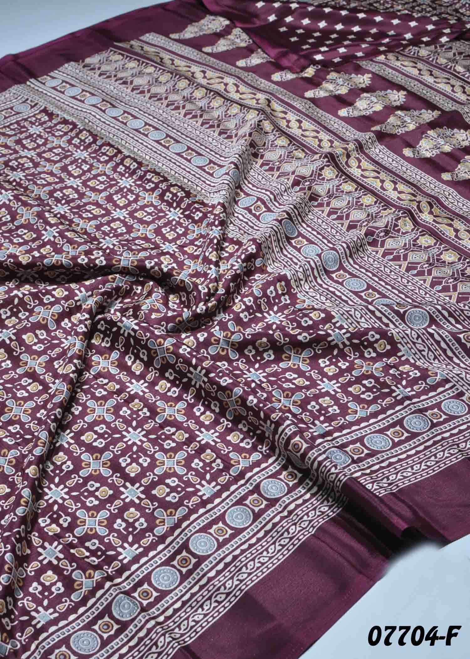 Akila - 07704-F Purple Color Trendy Crepe Saree CM1426673 (LR4B)