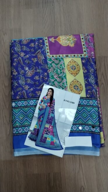 masakali 650-A BLUE COLOUR HALF AND HALF STYLE MASAKALI SAREE CM1426854