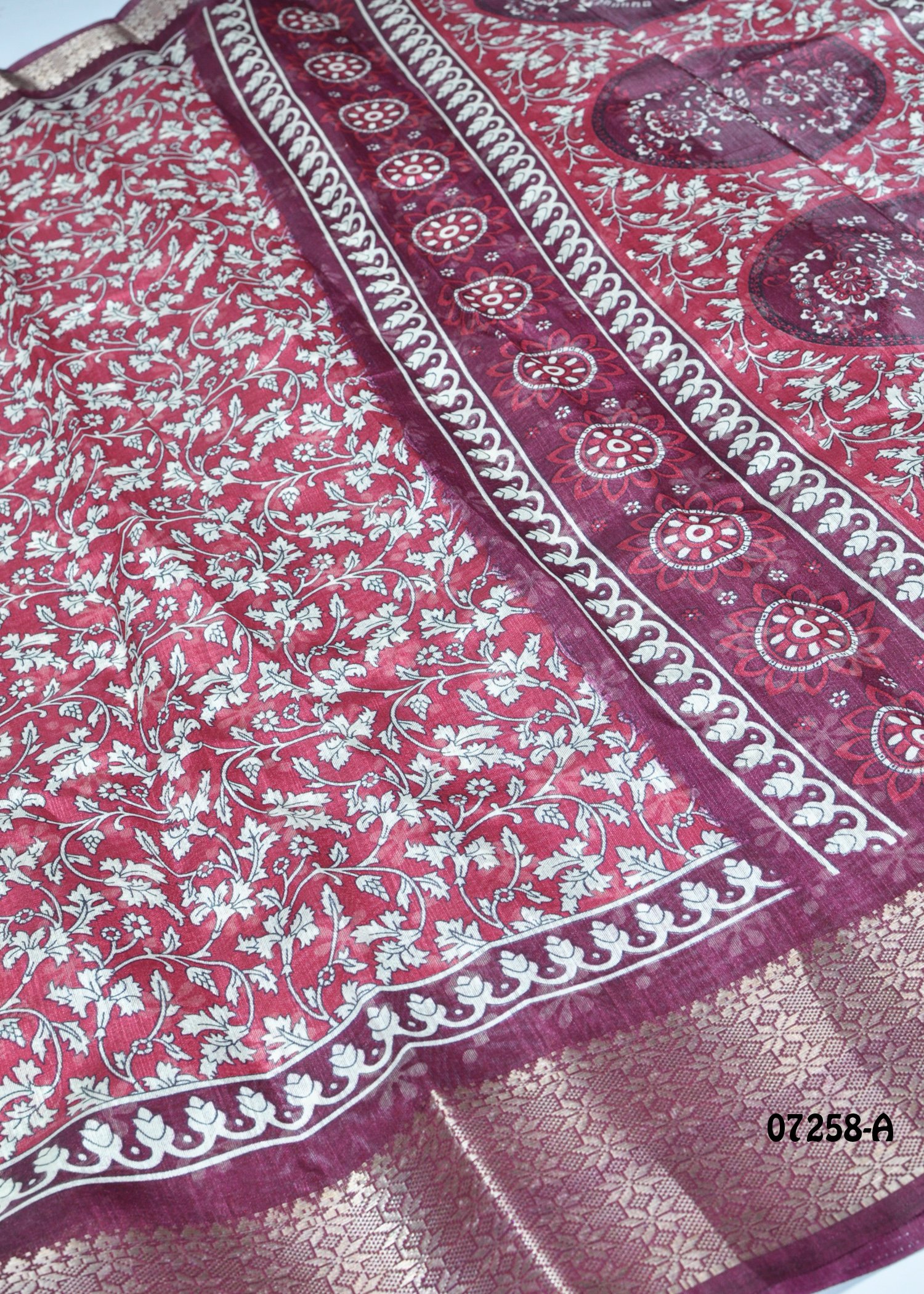 Kanishka - 07258-A Pink Color Simply Mixed Cotton Saree CM1434536 (RR2E)