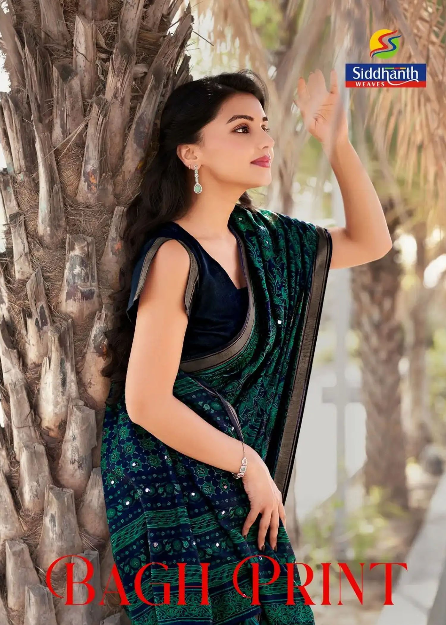 SIDDHANTH WEAVES - BAGH PRINT SOFT COTTON WITH MIRROR WORK CM1424089