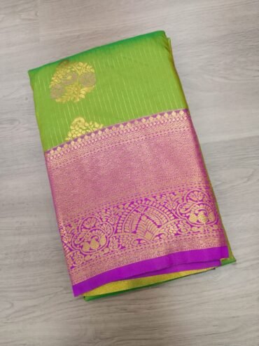 Amutha 07840-A Green Colour Banaras Saree CM1433821