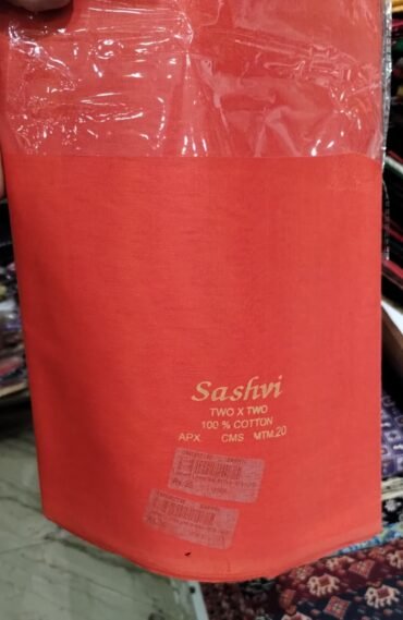 Divya 35-A Orange colour 36 inch cotton lining material CM1402138 *3 MTRS