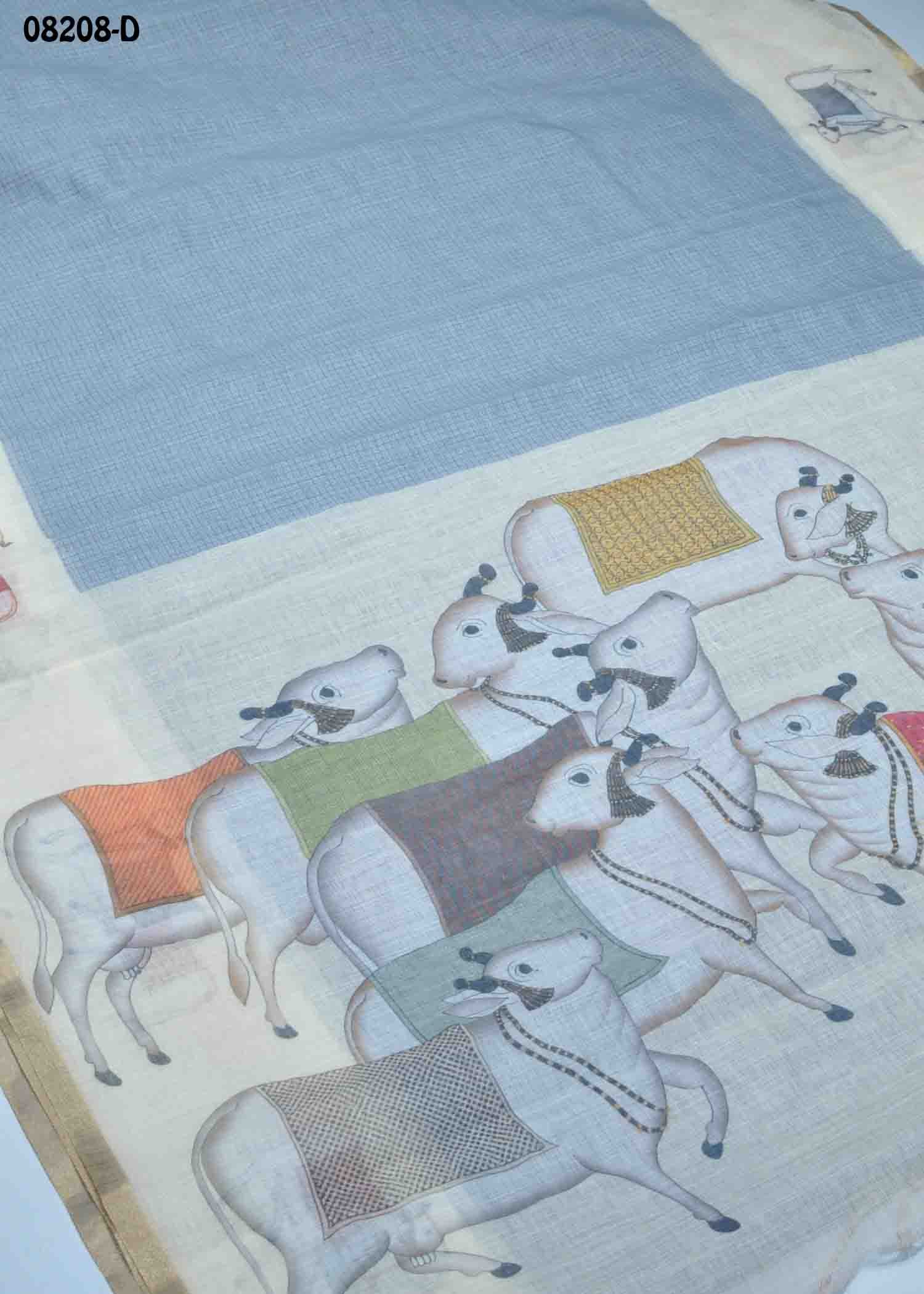 Anjali - 08208-D Grey Color Excellent Linen Cotton Saree CM1441879 (LR1C)