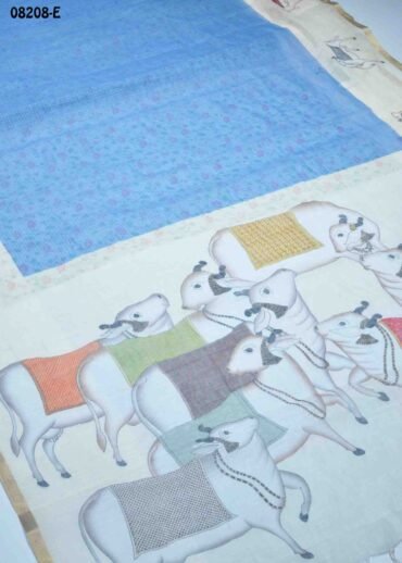 Anjali - 08208-E  Blue Color Excellent Linen Cotton Saree CM1441879 (LR1C)