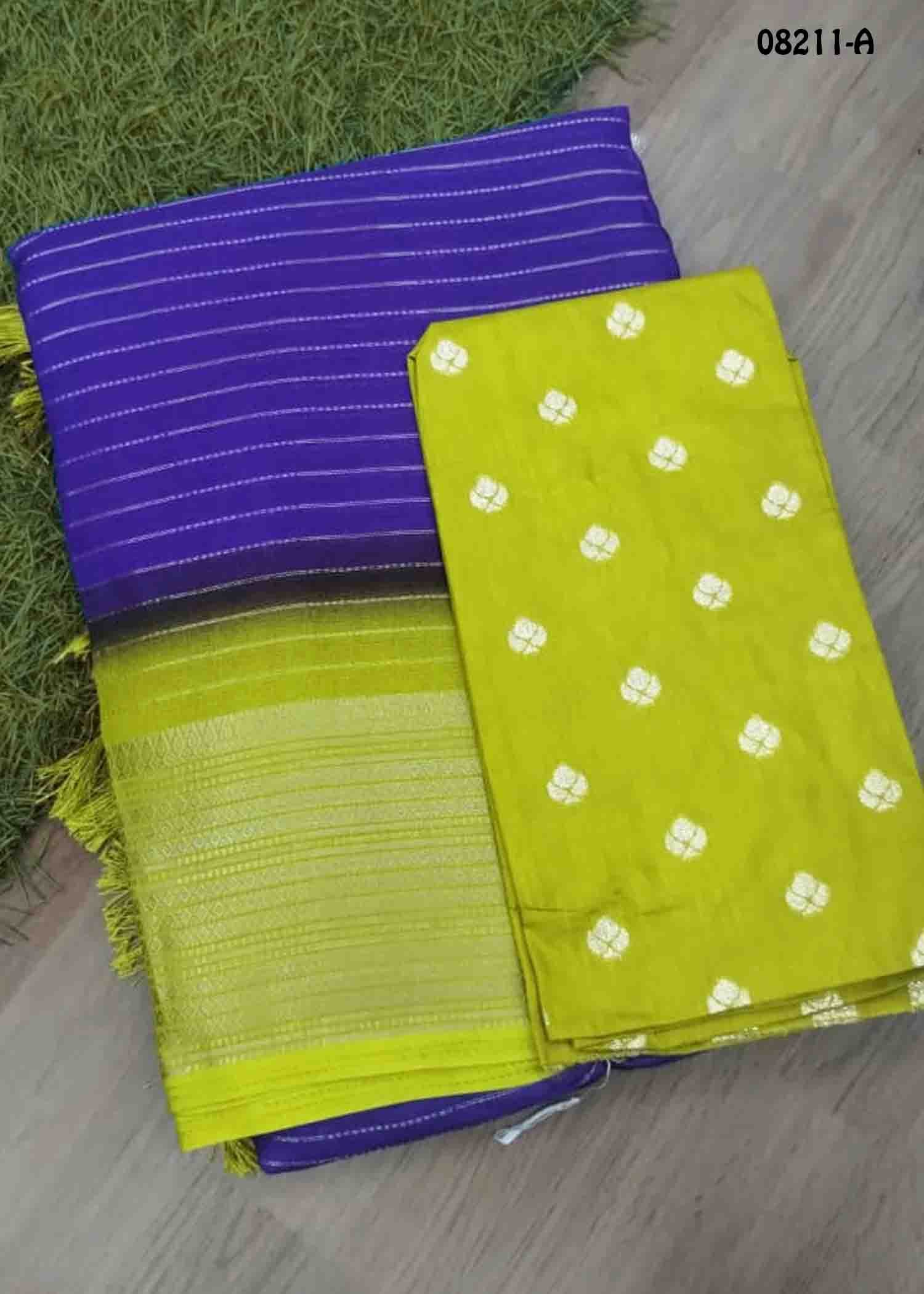 Athira - 08211-A Violet Color Trendy Moss Chiffon Saree CM1444011 (LR1B)