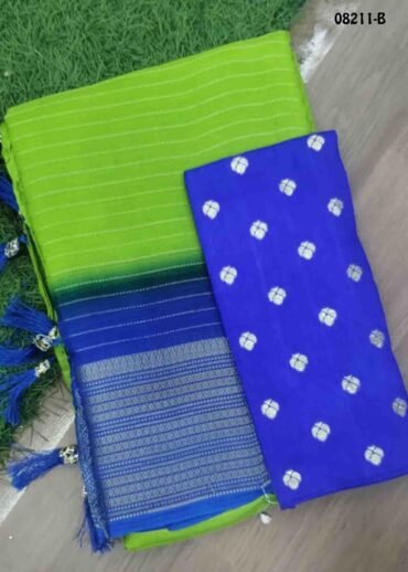 Athira - 08211-B  Green Color Trendy Moss Chiffon Saree CM1444011 (LR1B)