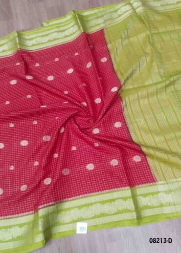 Subathra - 08213-D  Red Color Traditional Chanderi Silk Saree CM1443671 (LR1B)