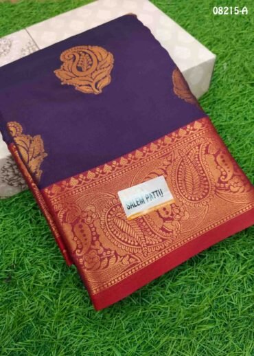 Sangavi - 08216-A  DarkPurple Color Traditional Lichi Silk Saree CM1447916 (LR2C)
