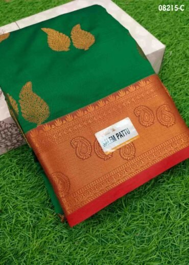 Sangavi - 08216-C  Green Color Traditional Lichi Silk Saree CM1447916 (LR2C)