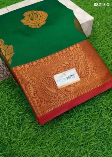 Sangavi - 08216-G  Green Color Traditional Lichi Silk Saree CM1447916 (LR2C)