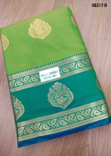 Triniti - 08217-B  Green Color Traditional Chanderi Cotton Silk Saree CM1452514 (LR2C)