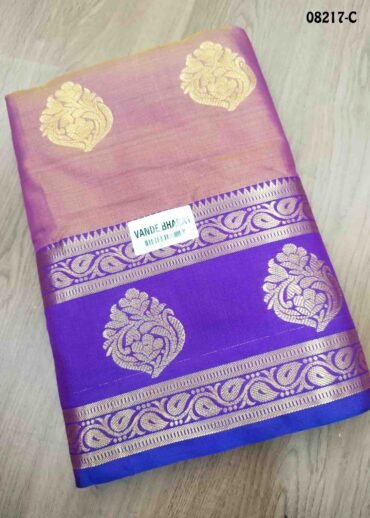Triniti - 08217-C  Purple Color Traditional Chanderi Cotton Silk Saree CM1452514 (LR2C)