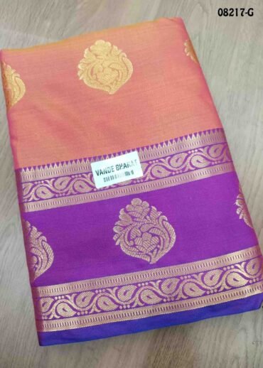 Triniti - 08217-G  Pink Color Traditional Chanderi Cotton Silk Saree CM1452514 (LR2C)
