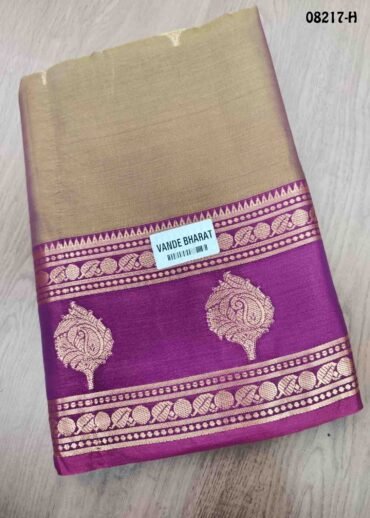 Triniti - 08217-H  ArmyGreen Color Traditional Chanderi Cotton Silk Saree CM1452514 (LR2C)
