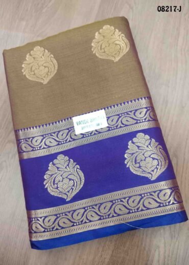 Triniti - 08217-J  ArmyGreen Color Traditional Chanderi Cotton Silk Saree CM1452514 (LR2C)