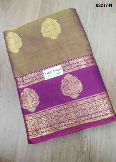 Triniti - 08217-N  ArmyGreen Color Traditional Chanderi Cotton Silk Saree CM1452514 (LR2C)