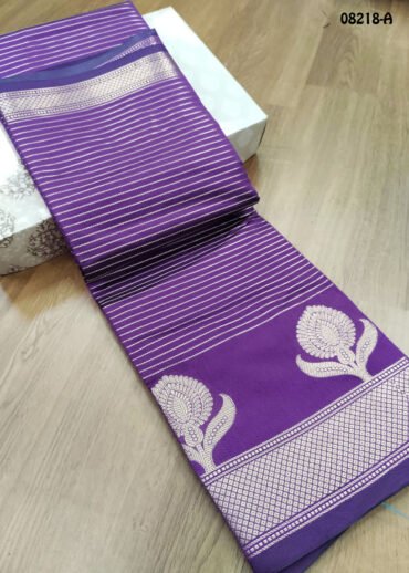 Aaradhana - 08218-A  Purple Color Traditional Chanderi Silk Saree CM1436251 (LR2B)