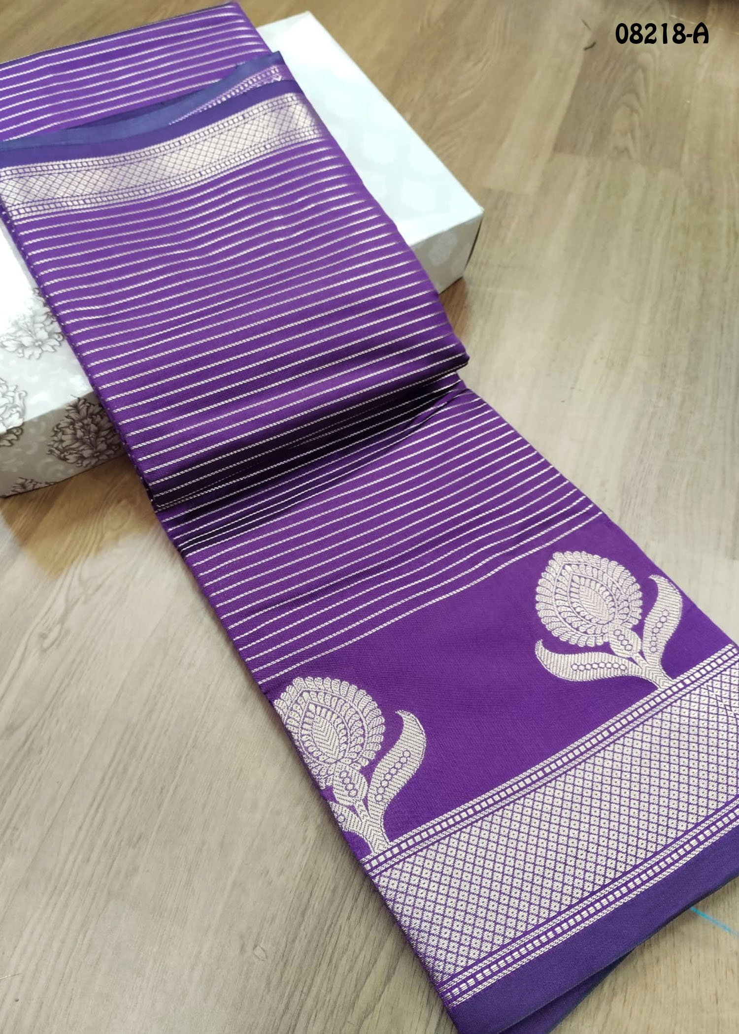 Aaradhana - 08218-A Purple Color Traditional Chanderi Silk Saree CM1436251 (LR2B)