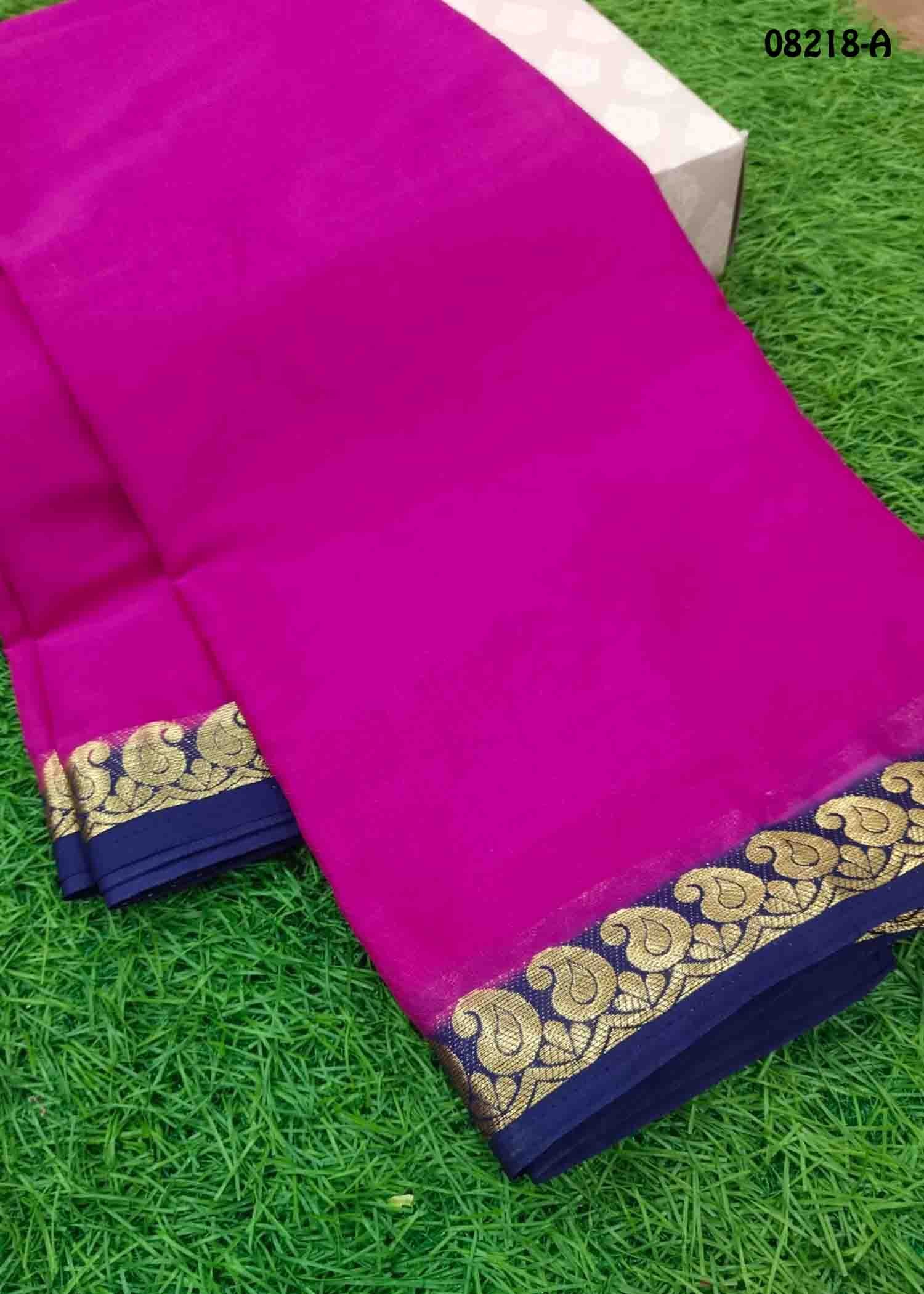 Monisha - 08218-A Magenta Color Traditional Mysor Crepe Silk Saree CM1445312 (LR2C)