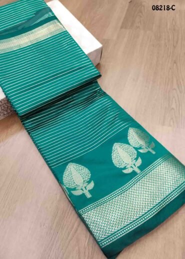 Aaradhana - 08218-C PineGreen Color Traditional Chanderi Silk Saree CM1436251 (LR2B)