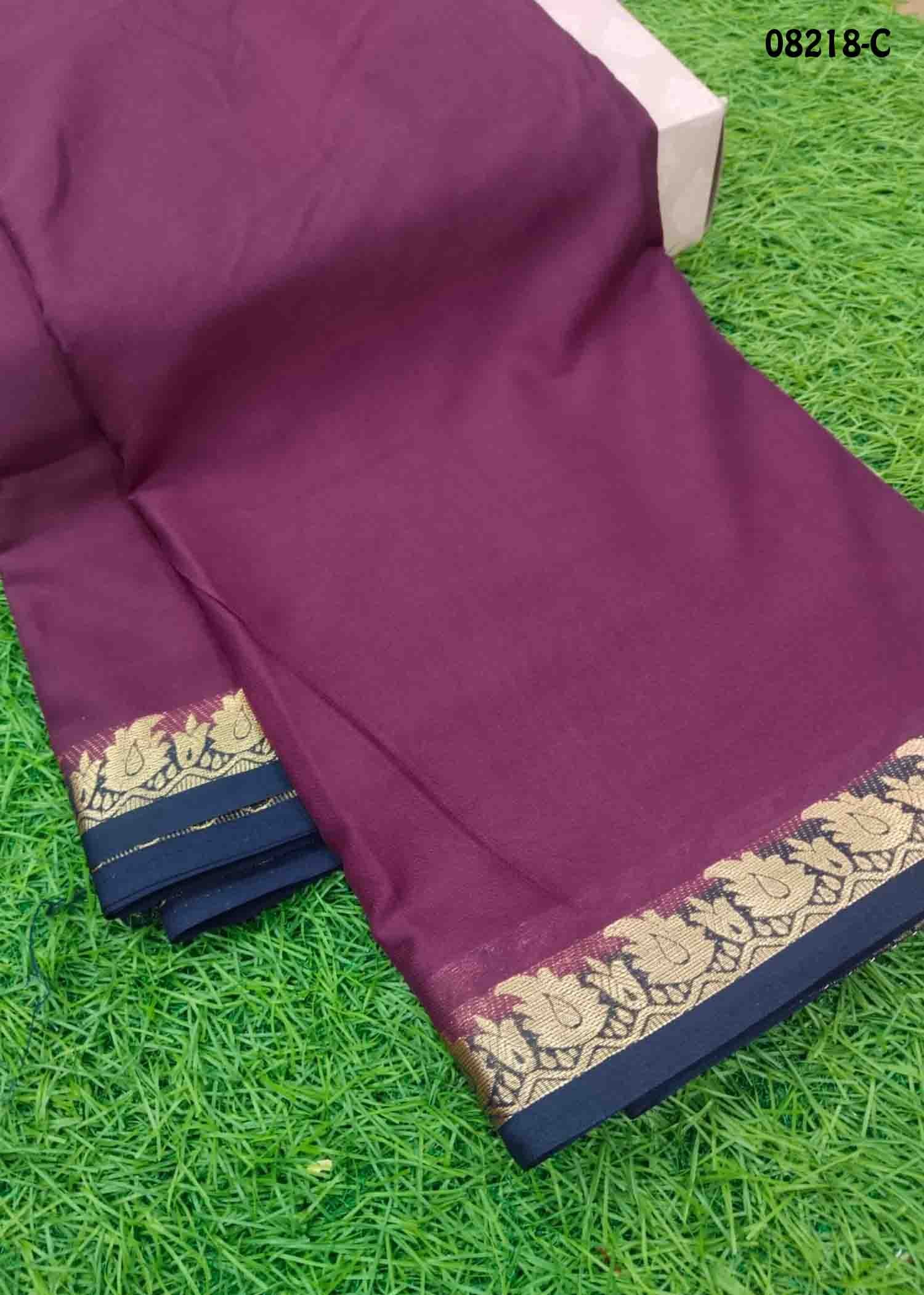 Monisha - 08218-C DarkPurple Color Traditional Mysor Crepe Silk Saree CM1445312 (LR2C)