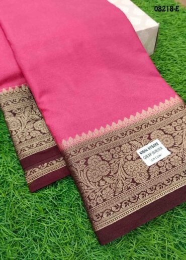 Monisha - 08218-E  Peach Color Traditional Mysor Crepe Silk Saree CM1440926 (LR2C)