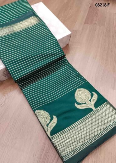 Aaradhana - 08218-F DarkGreen Color Traditional Chanderi Silk Saree CM1436251 (LR2B)