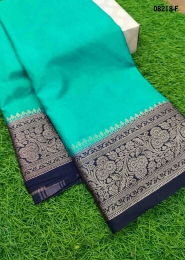 Monisha - 08218-F  Cyan Color Traditional Mysor Crepe Silk Saree CM1440926 (LR2C)