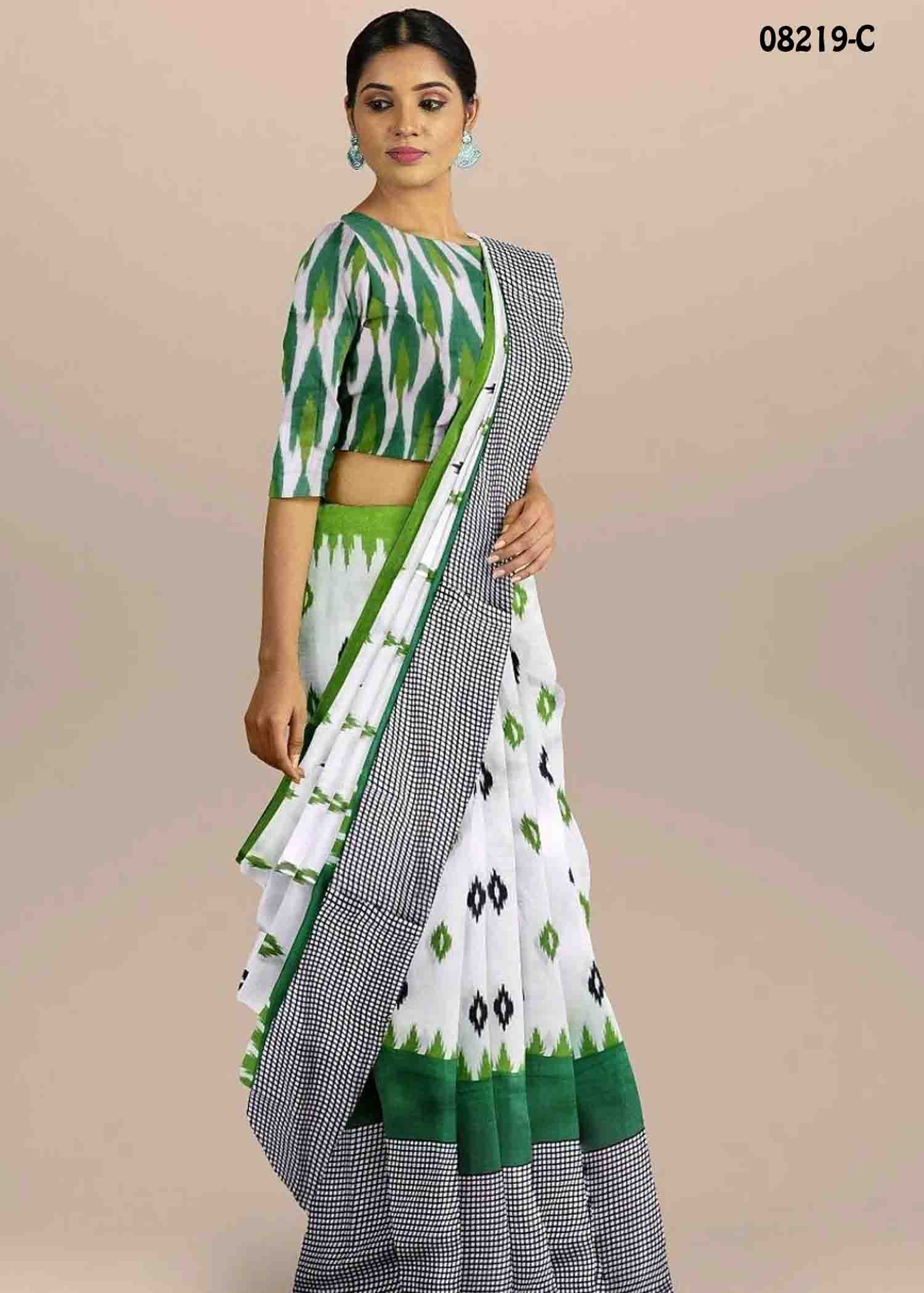 Aarthy - 08219-C Halfwhite Color Excellent Mul Mul Cotton Saree CM1430554 (LR2B)