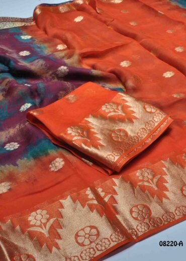 Amudha - 08220-A  Multi Color Excellent Jute Silk Saree CM1448382 (RR3C)