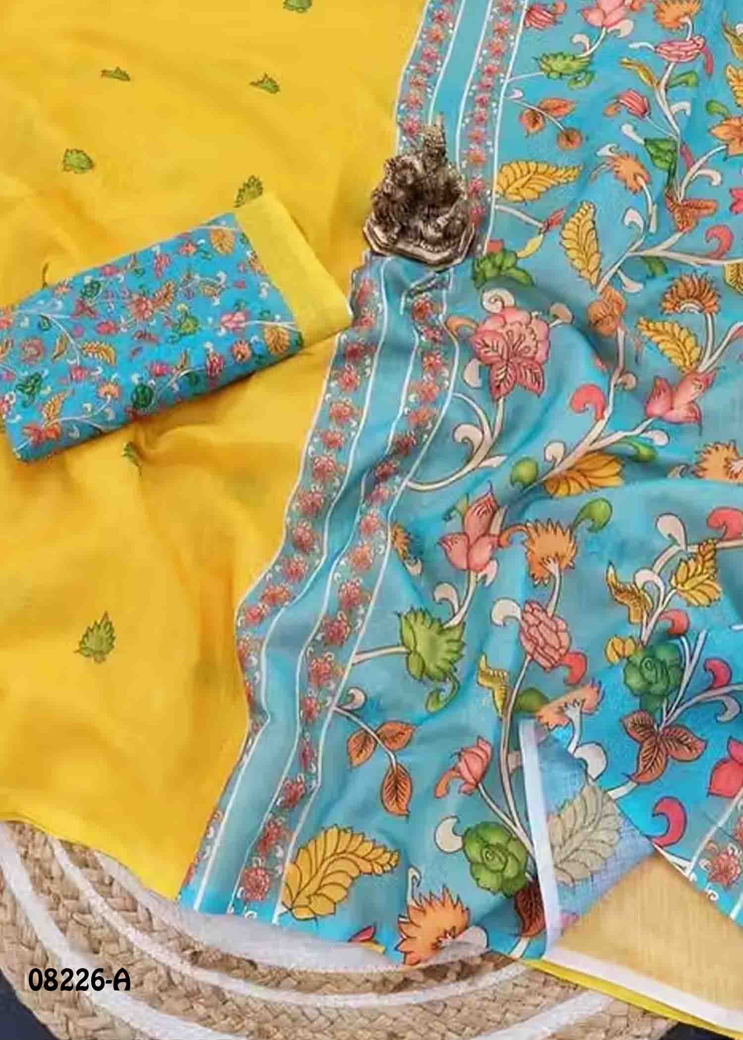 Lakshmi - 08226-A Yellow Color Trendy Linen Saree CM1442567 (LR4C)
