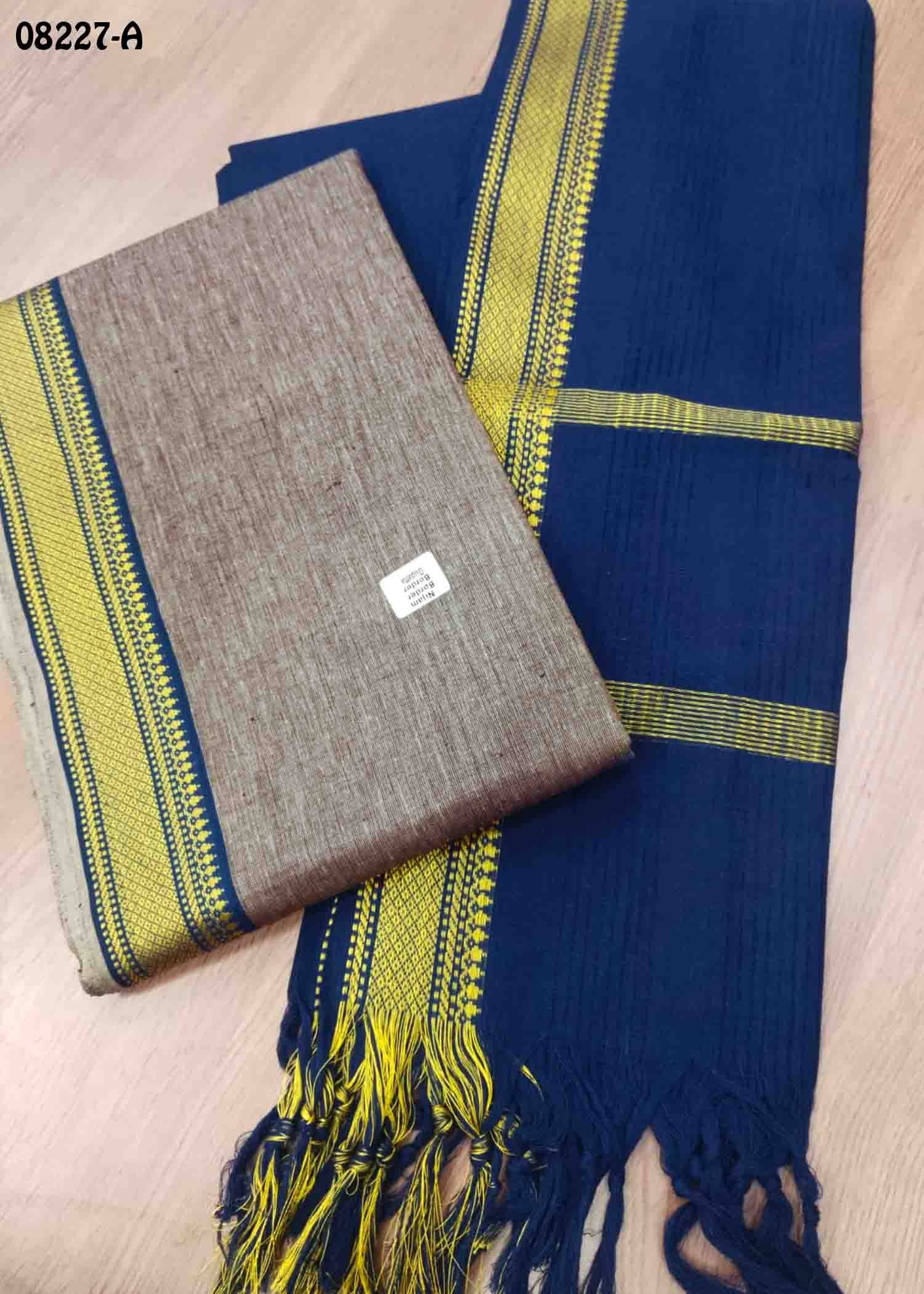 Lavanya 08227-A Grey Color Cotton Salwar Material CM1426226 (LR4C)