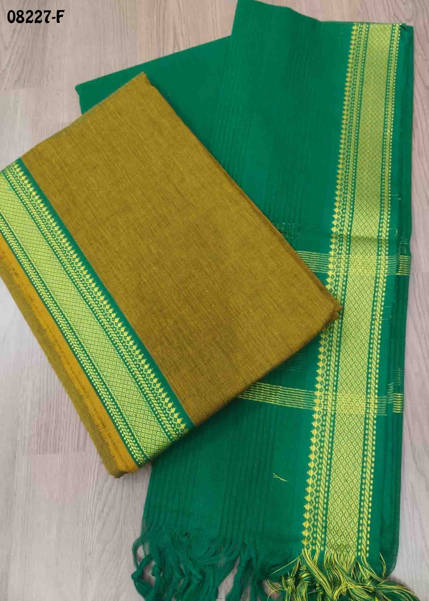 Lavanya 08227-F Mustared Color Cotton Salwar Material CM1426226 (LR4C)