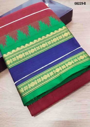 Rashmika - 08229-B   Red  Color Trendy Chettinad Cotton Saree CM1449000 (LR4C)